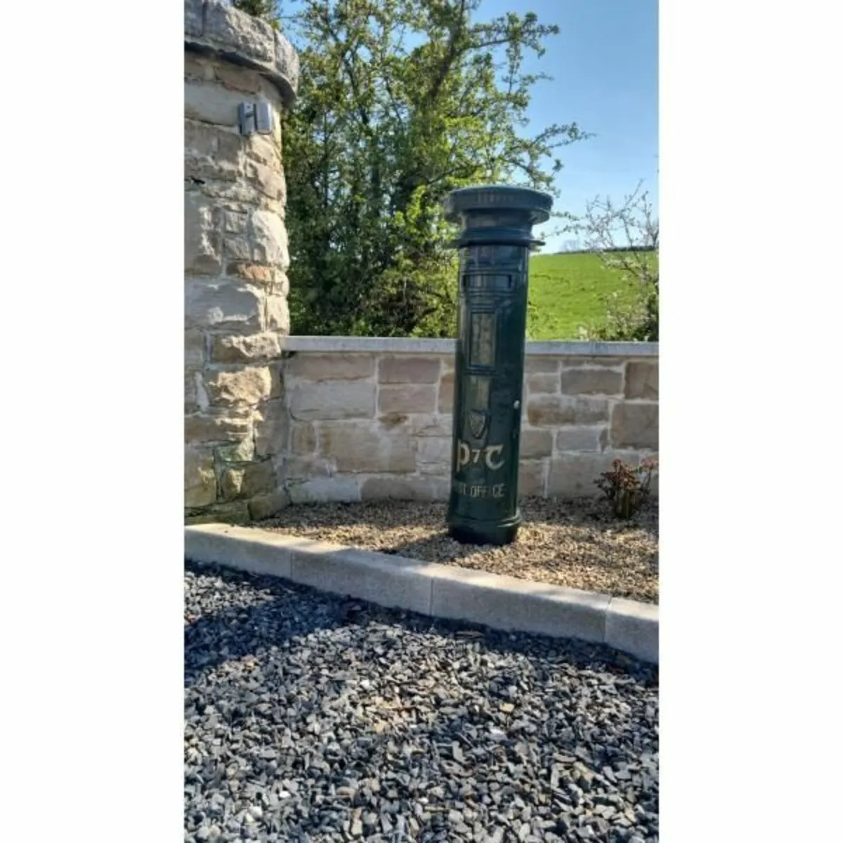 Tall Cast Iron Post Box - Image 1