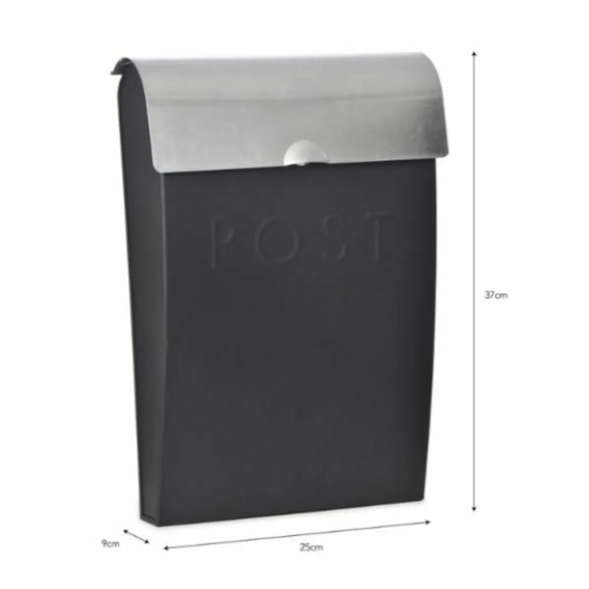 Classic Post Box with lock Carbon – GT24 - Image 2
