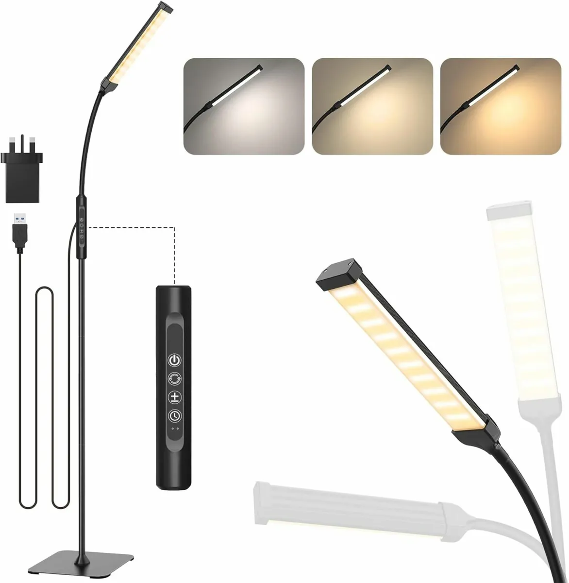LED Floor Lamp, Touch Control Bright Floor Lamps - Image 2