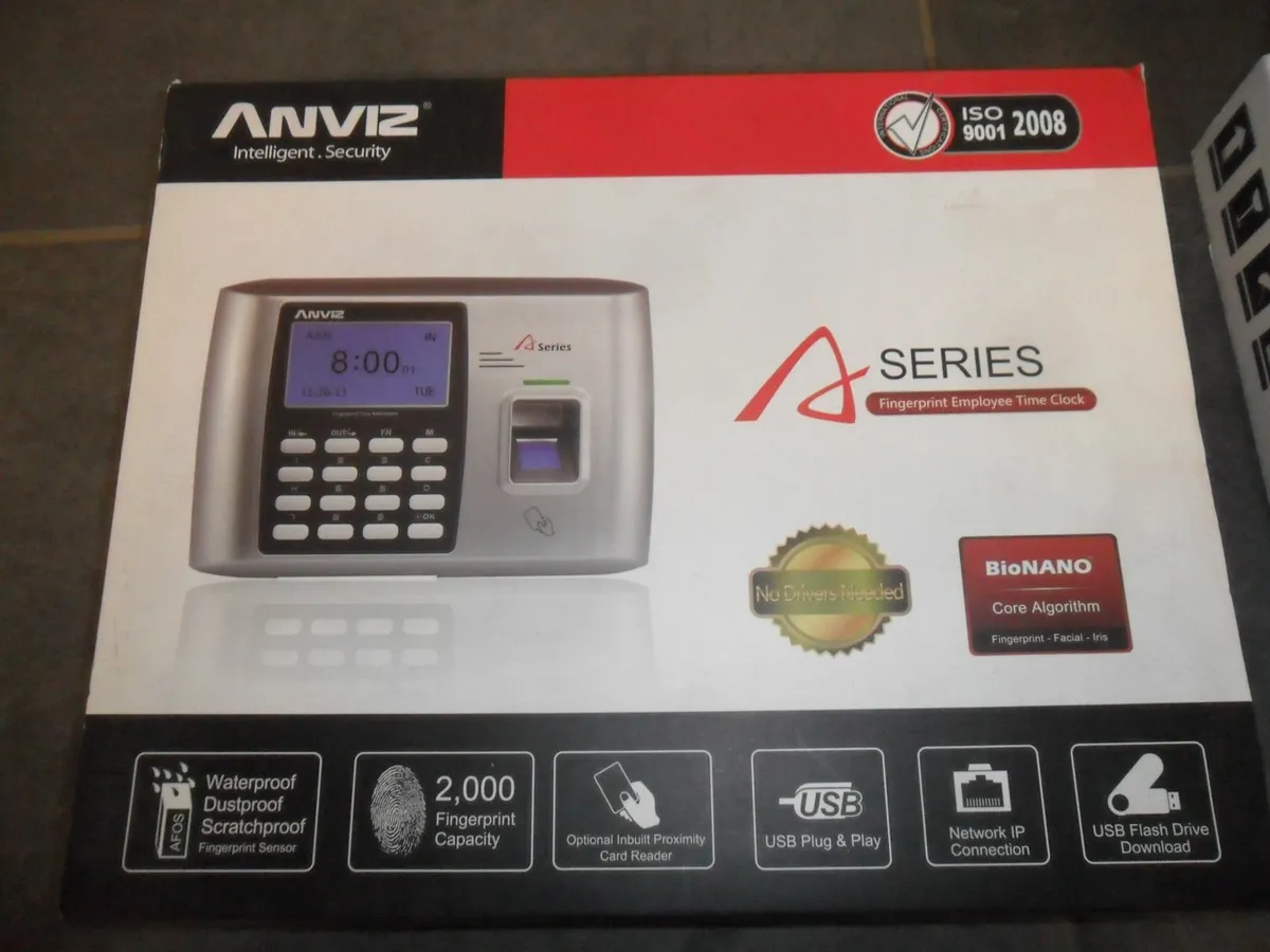 ANVIZ fingerprint employee time clock - Image 1
