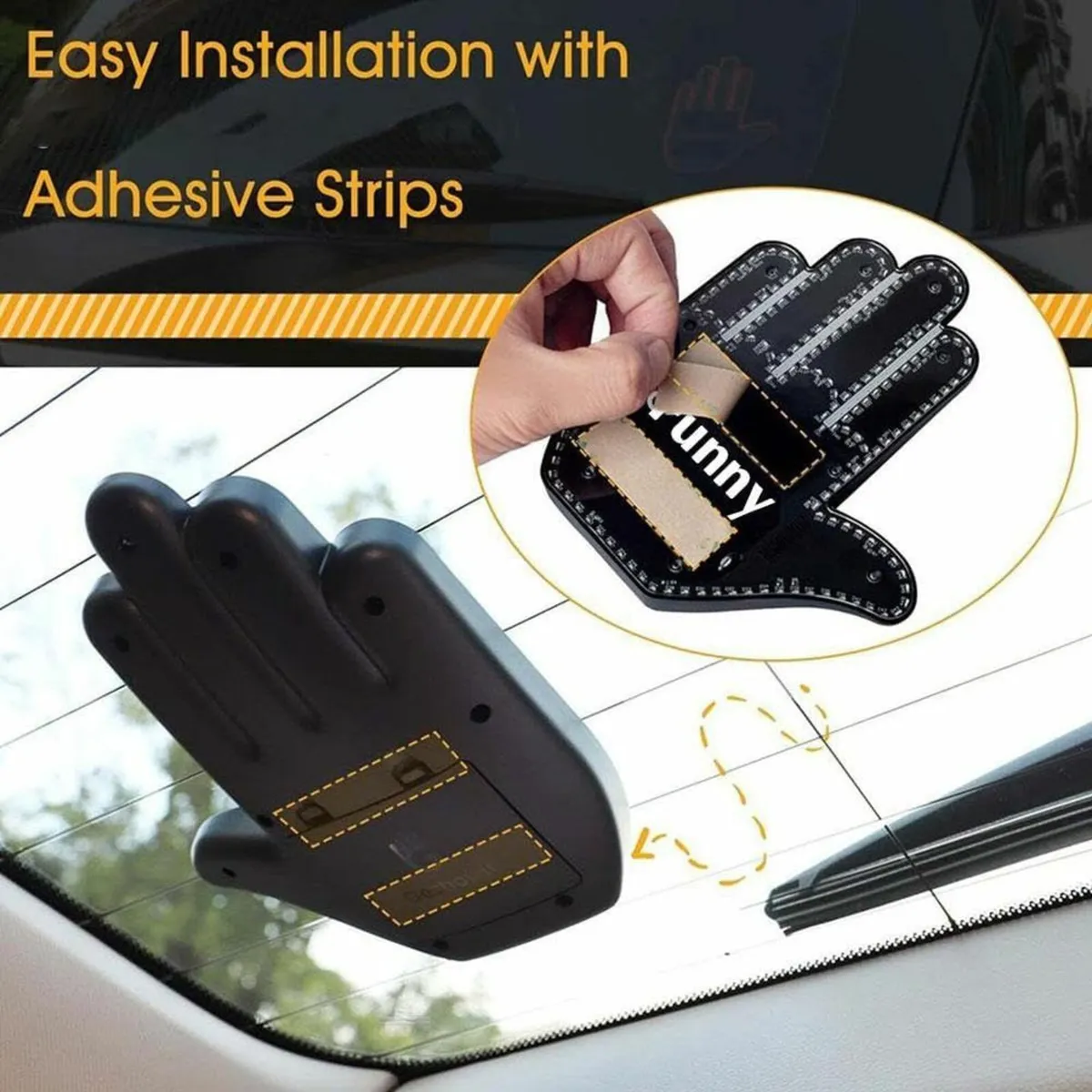 Funny Car Finger Light With Remote, Give The Bird - Image 4