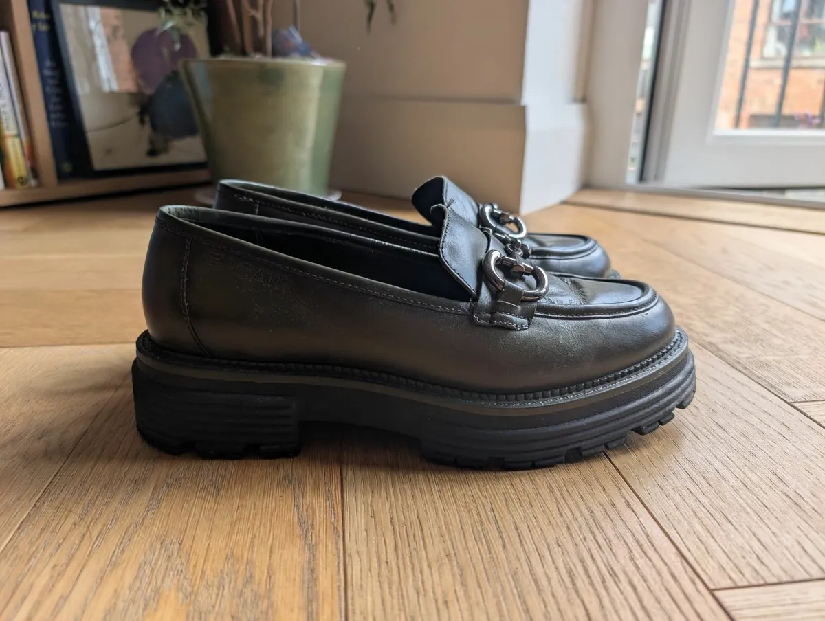 Dark Green Bagatt Loafer Shoes - Image 4