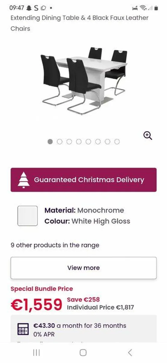 Dining table set - Image 1