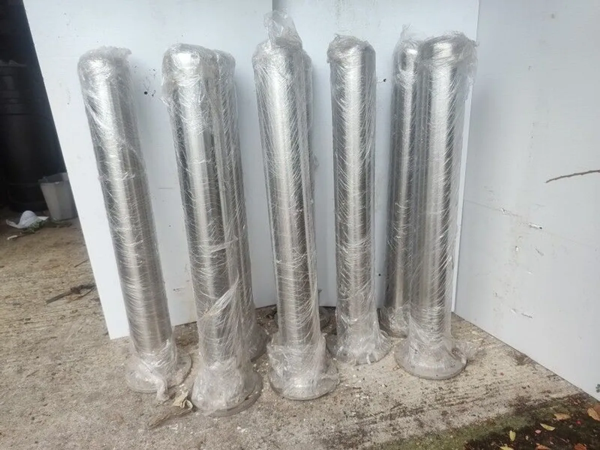 Polished Stainless Steel Bollards - Image 1