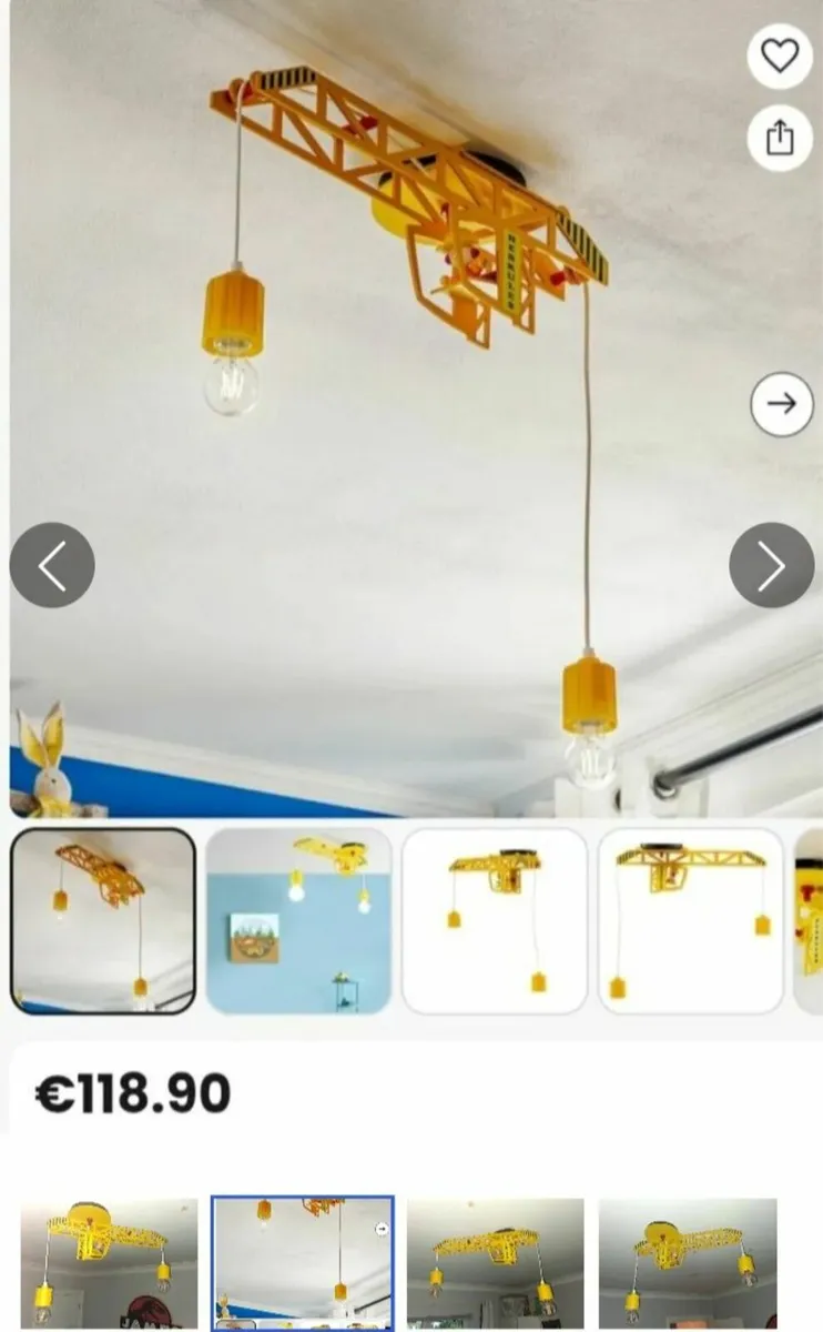 Boys bedroom light fixture - Image 2
