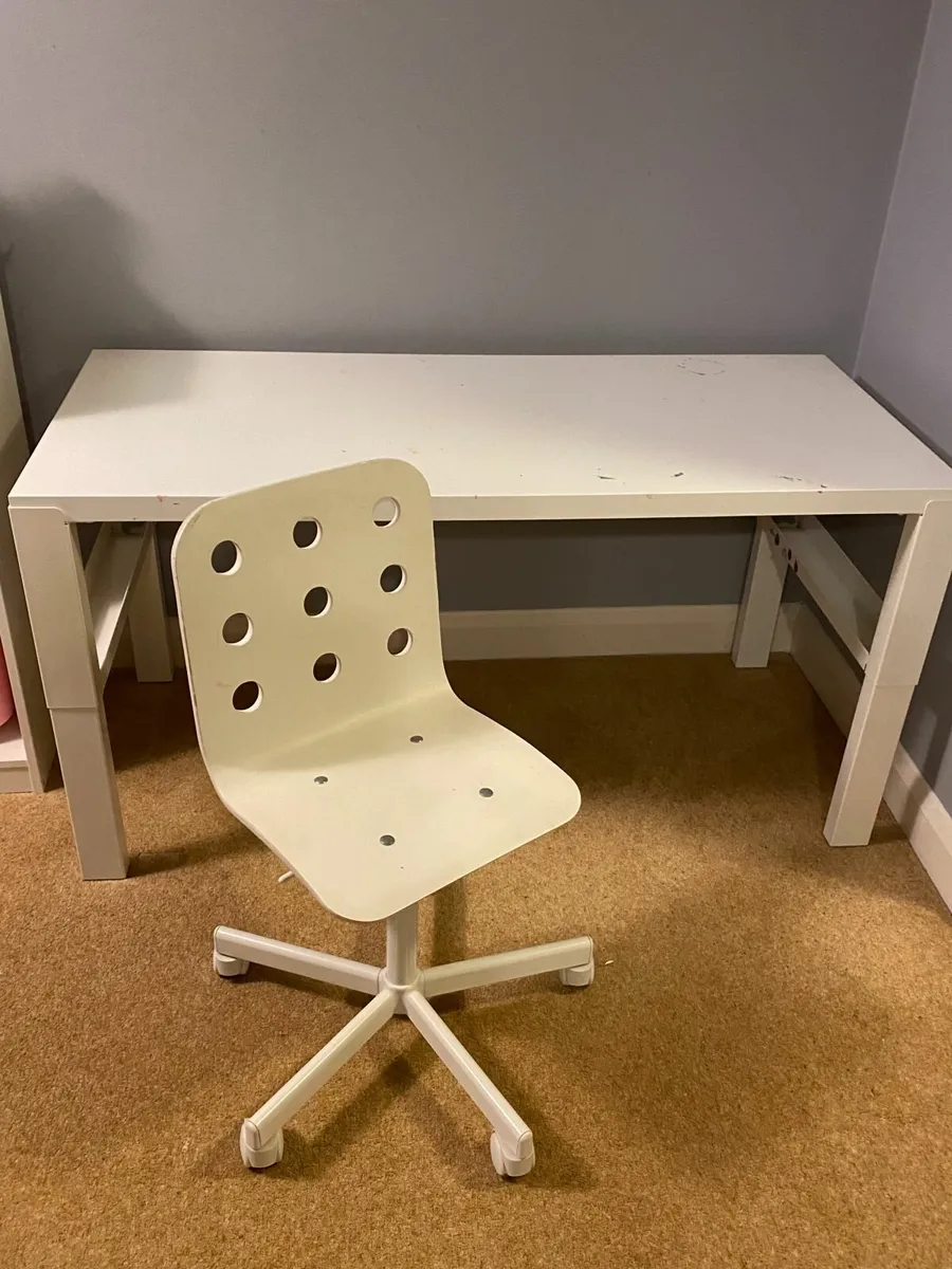 Kids Ikea desk and chair - Image 1
