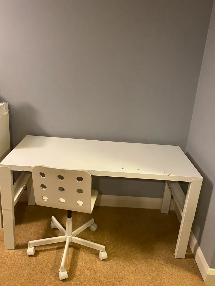 Kids Ikea desk and chair - Image 3