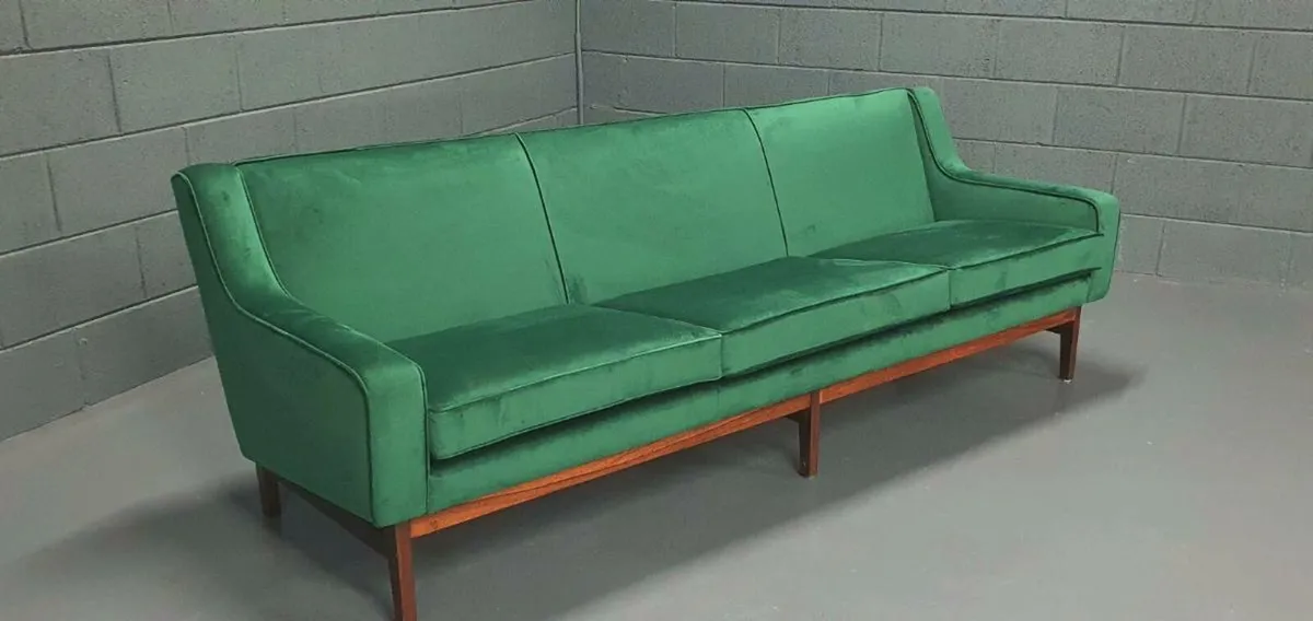 Mid-Century 3-Seater Sofa | Solid Rosewood | Newly - Image 3