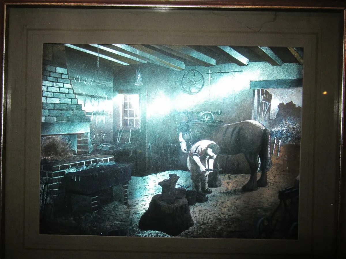 antique vintage picture horse cottage pub man cave - Image 3