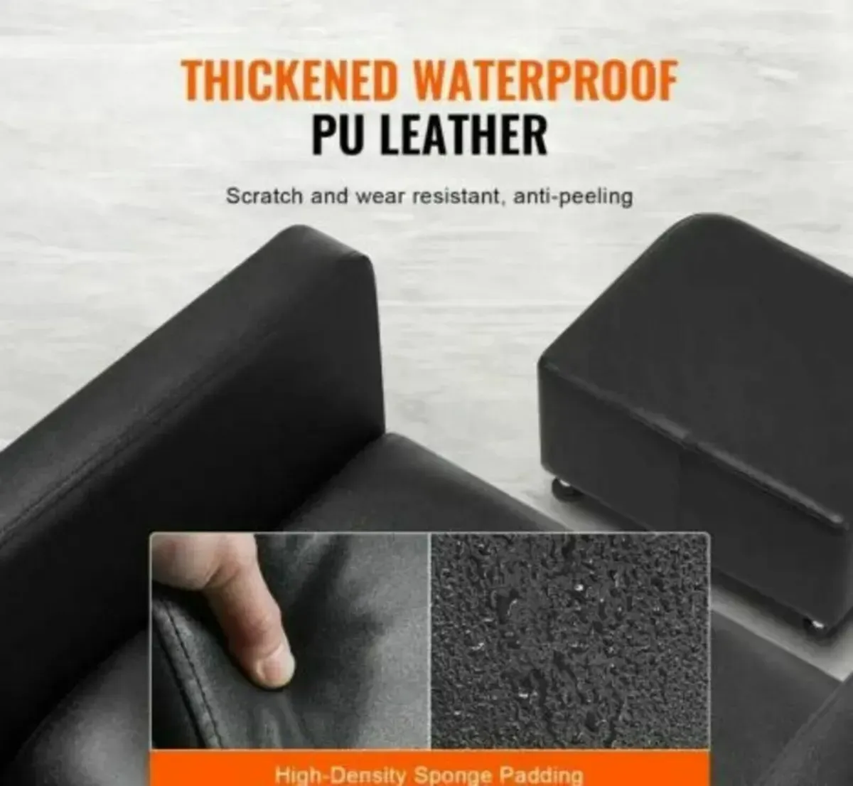 Salon Spa Backwash Chair – Durable with Footrest - Image 2