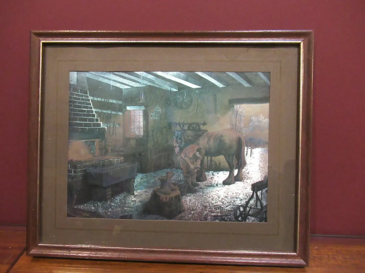 antique vintage picture horse cottage pub man cave - Image 4