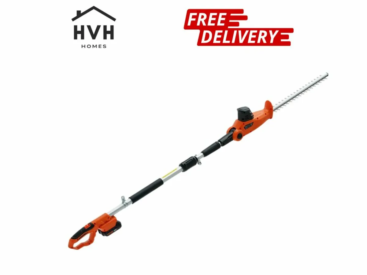 20V Cordless Hedge Trimmer Telescoping Pole Hedge - Image 1