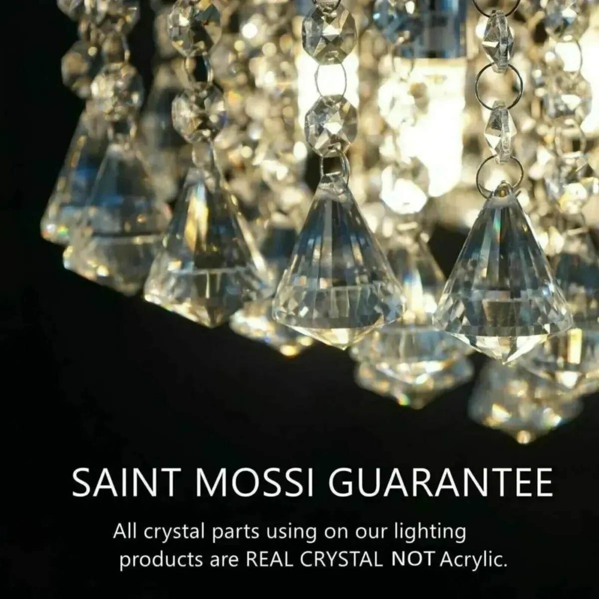 Chandelier 5-Light Modern Pendant with Clear Glass - Image 3