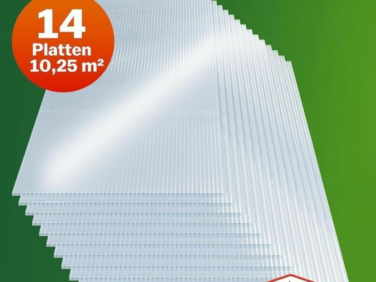 14 x Polycarbonate UV-Resistant, Transparent, Doub - Image 3