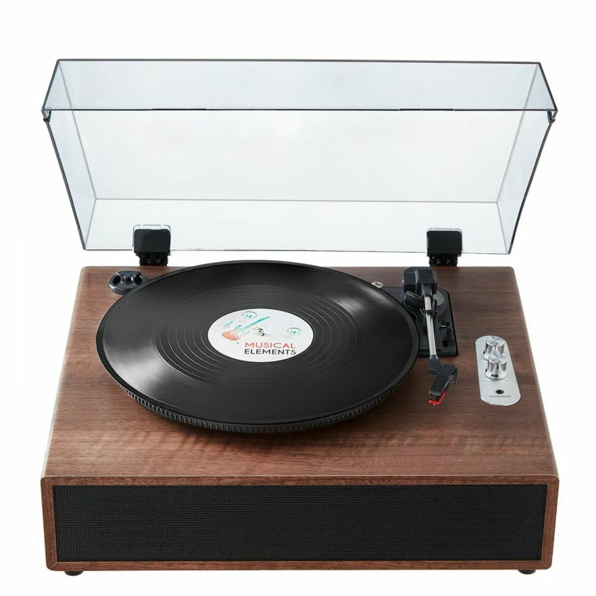 Bluetooth Vinyl Record Player 3-Speed Belt Driven - Image 1