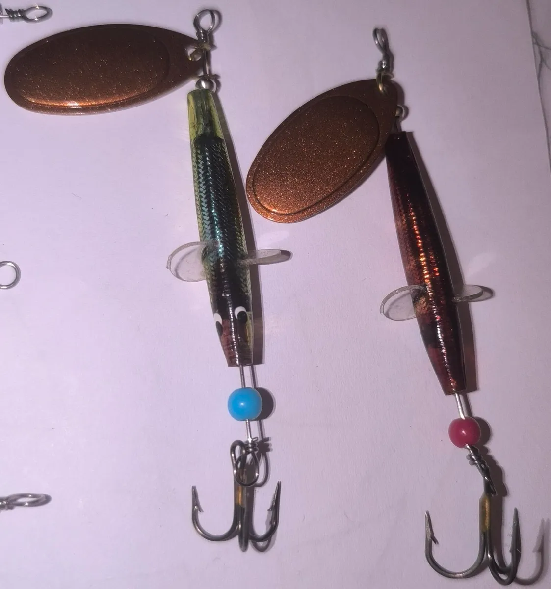 Spinnows, Chism minnow hybrid spinner handmade - Image 2