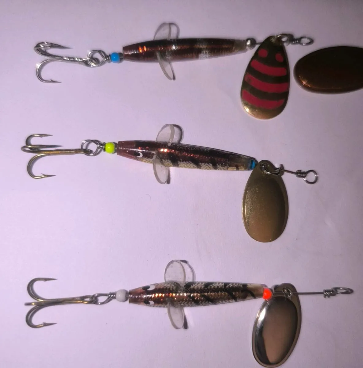 Spinnows, Chism minnow hybrid spinner handmade - Image 3