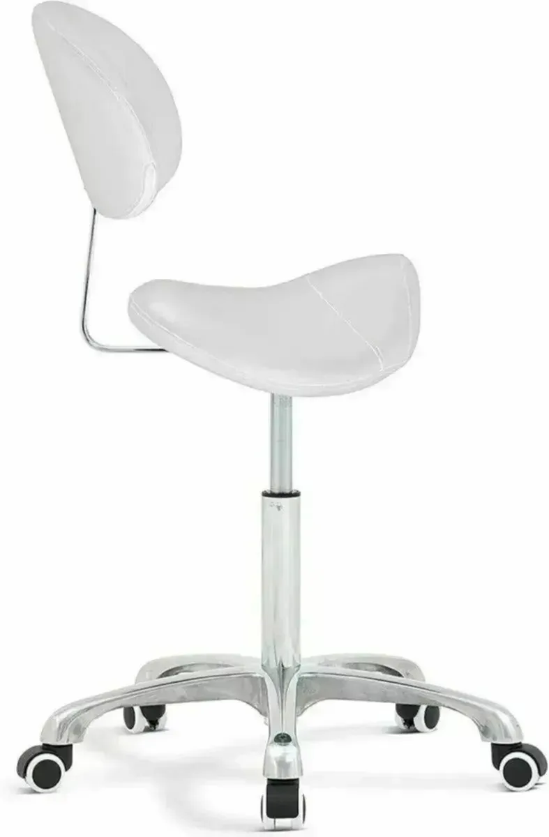 Rolling Hydraulic Saddle Stool Work Chair - Image 1