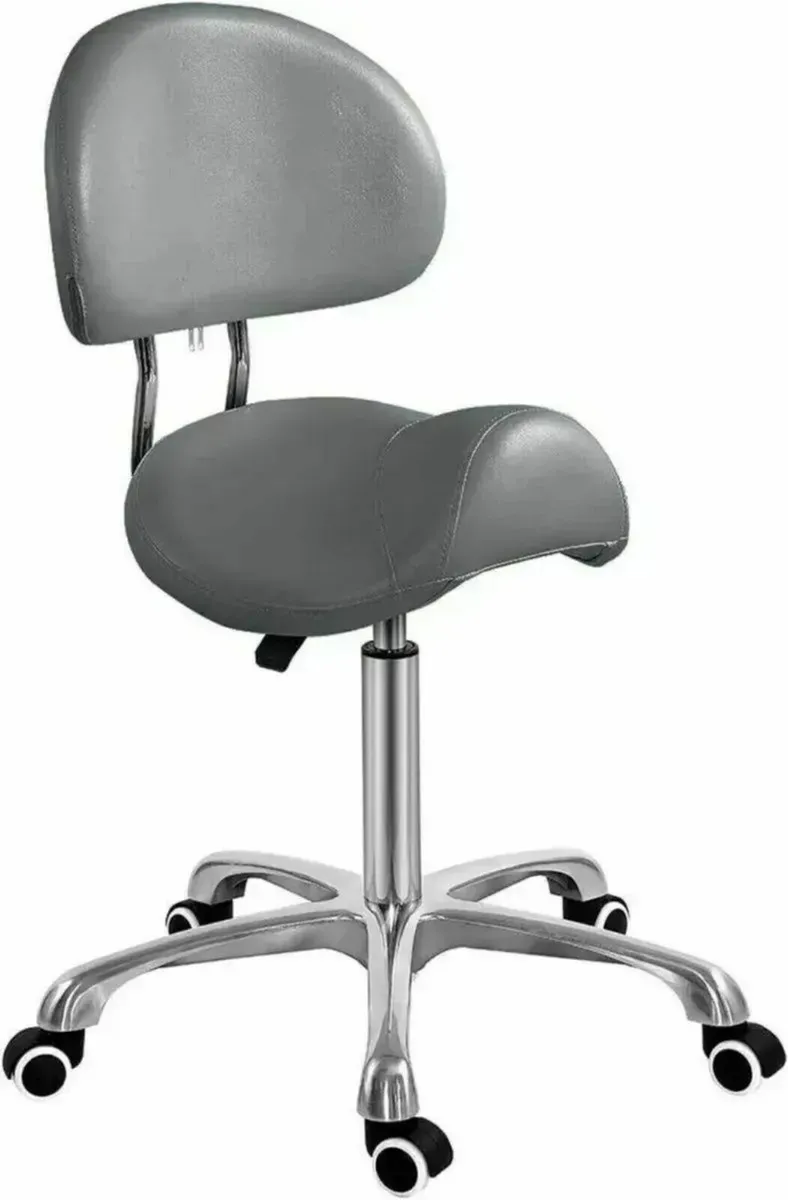 Rolling Hydraulic Saddle Stool Work Chair - Image 3