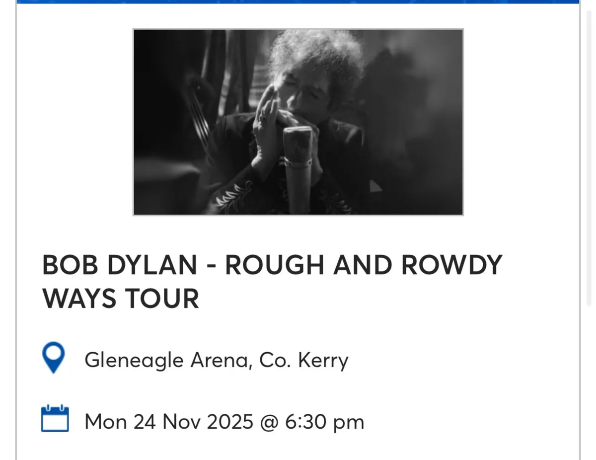 Bob Dylan Tickets Killarney