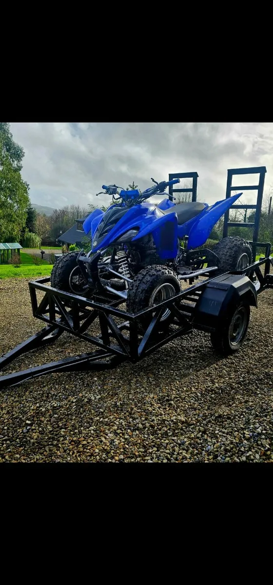 Yamaha raptor 350 and trailer.. - Image 1