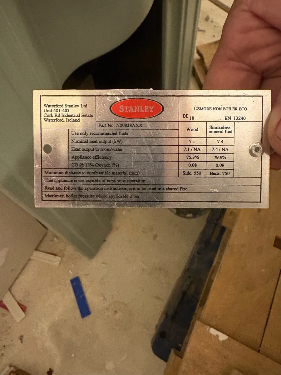 Stanley Lismore Non- Boiler stove - Image 2