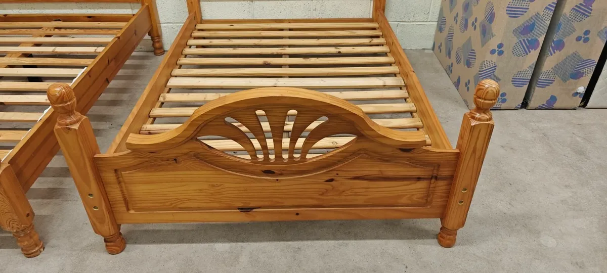 Solid Wood Double Bed - Image 2