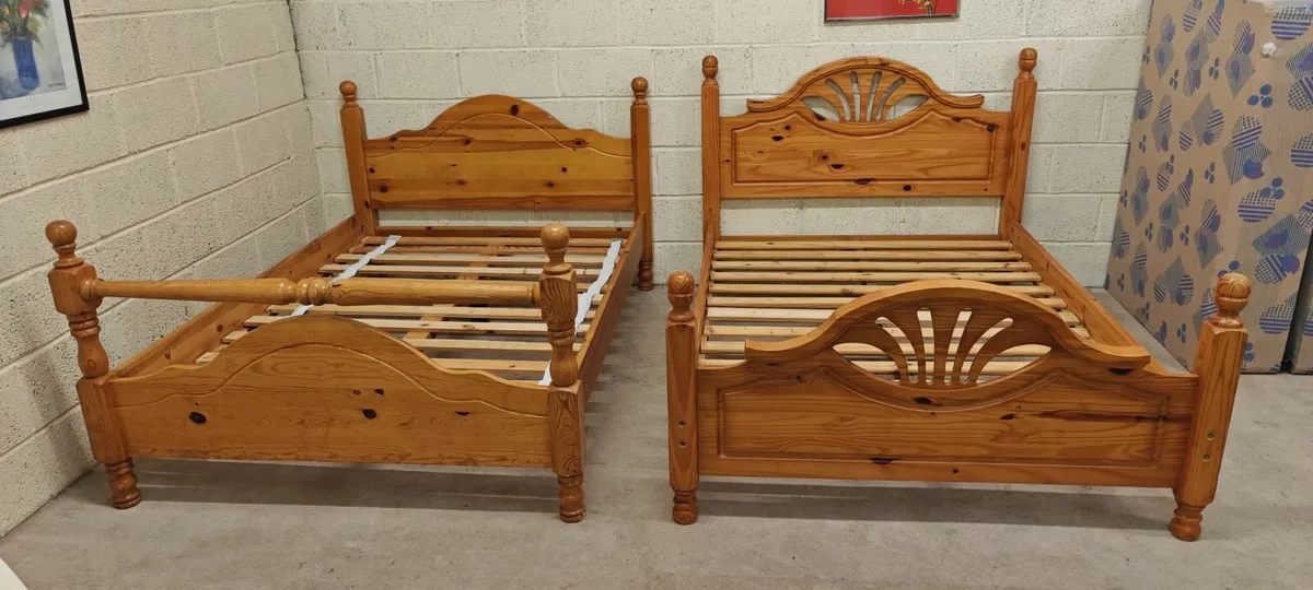 Solid Wood Double Bed - Image 3