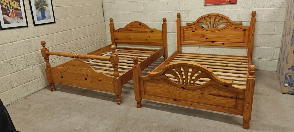 Solid Wood Double Bed - Image 4