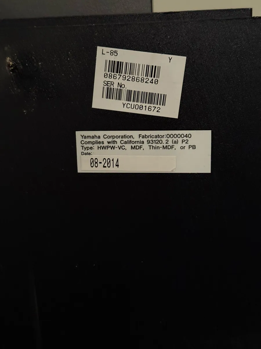 Yamaha L-85 Piano Stand - Image 1