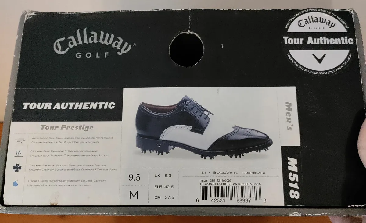 Callaway Tour Authentic Prestige shoes 8.5uk New - Image 4