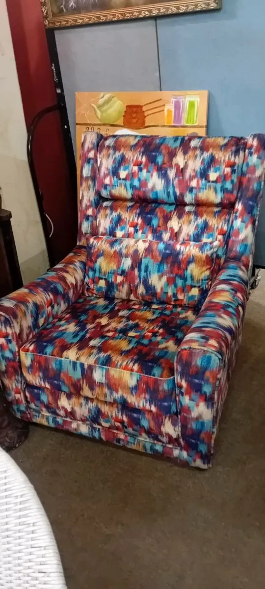 Funky Plush Fabric Armchair