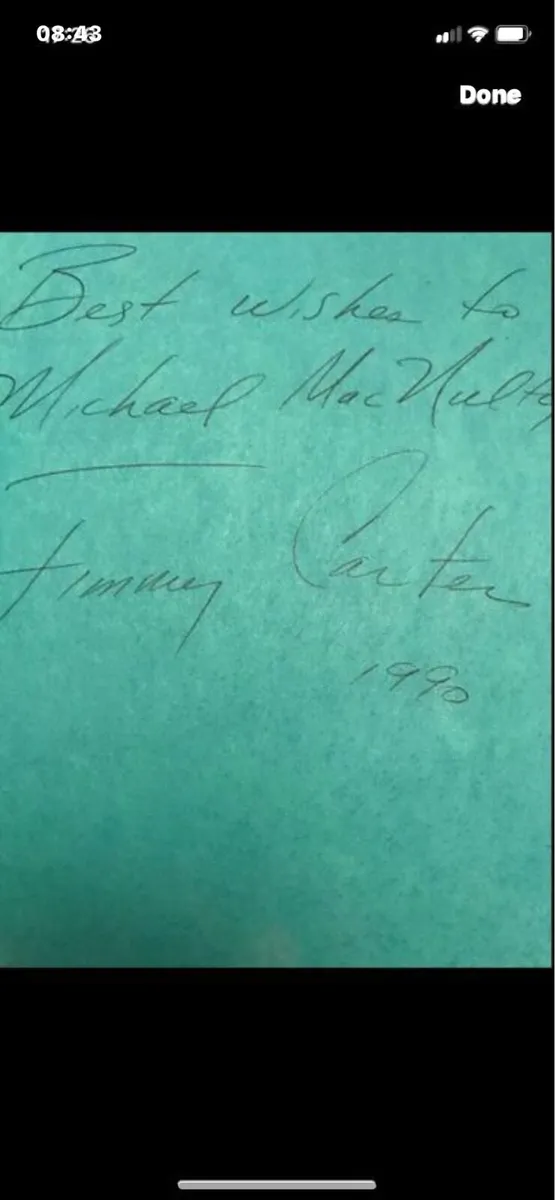 Autographed Jimmy Carter-Adventures & Reflections - Image 2