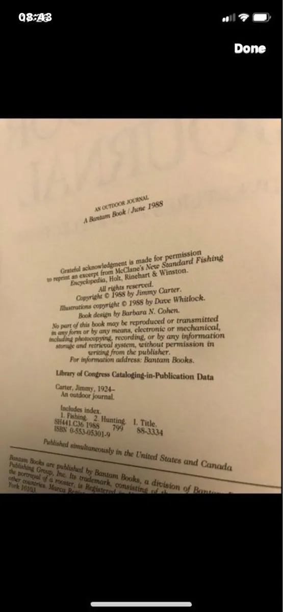 Autographed Jimmy Carter-Adventures & Reflections - Image 3