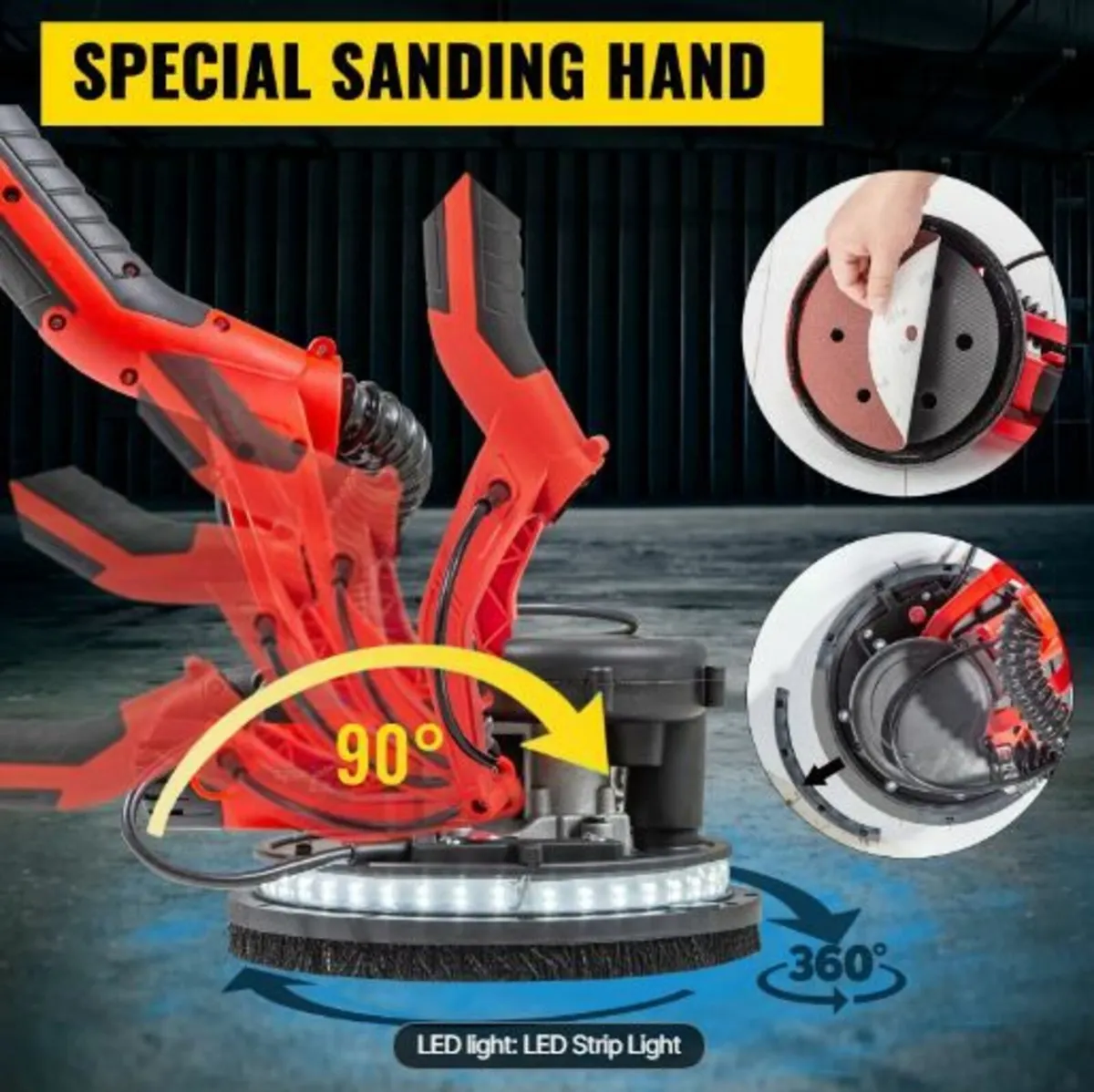 Drywall Sander 750W, Electric Drywall Sander - Image 3