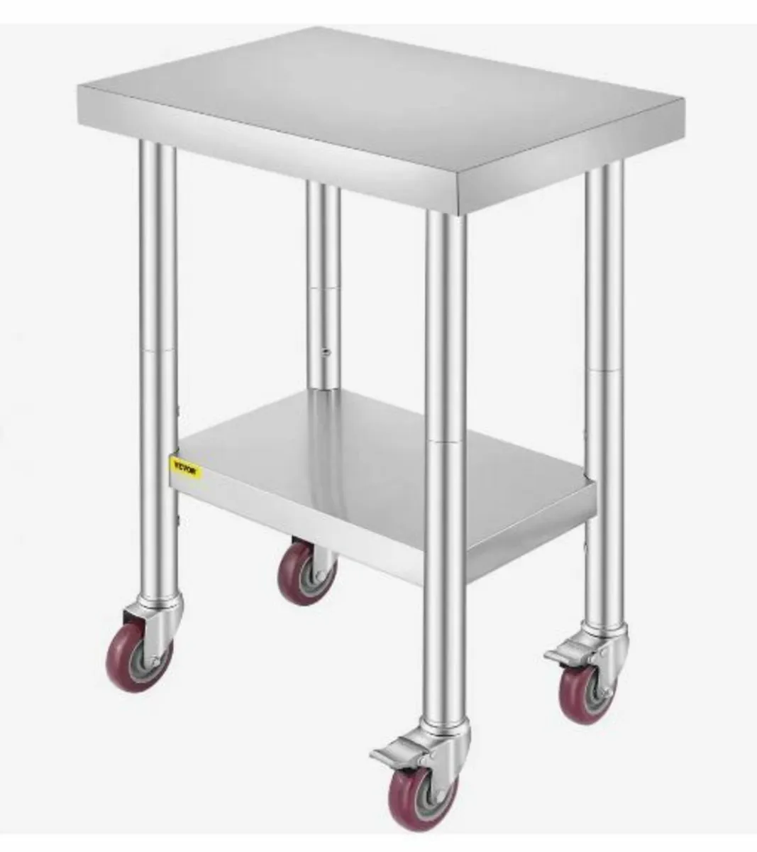 Stainless Steel Work Table 24 x 18 x 34 Inch - Image 1