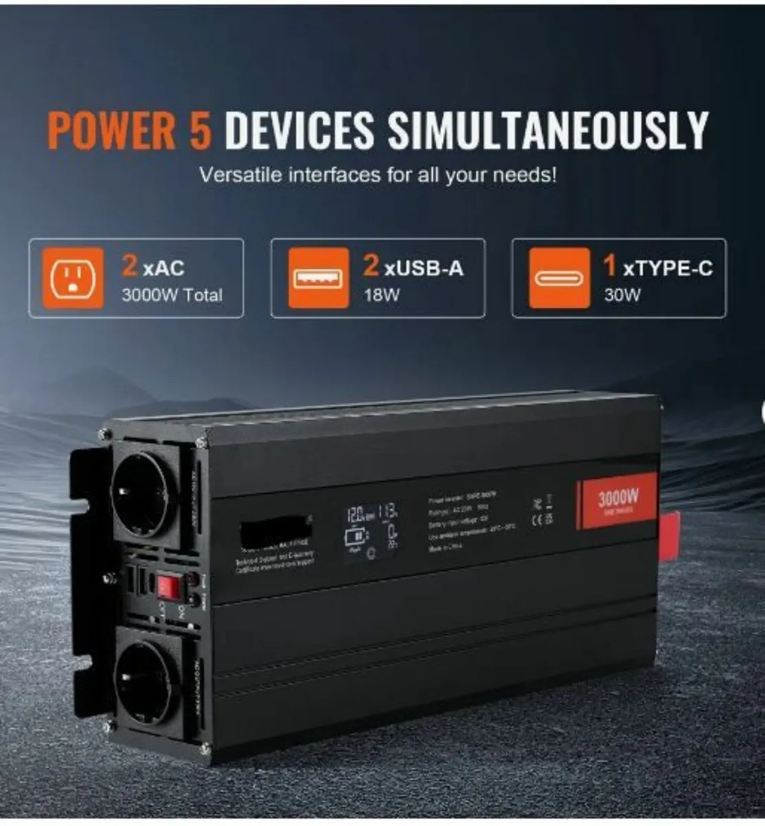 Pure Sine Wave Inverter, 3000 Watt - Image 4
