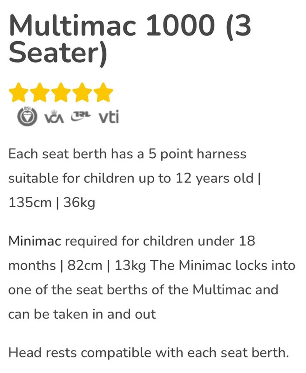 3 seater Multimac 1000 model - Image 2