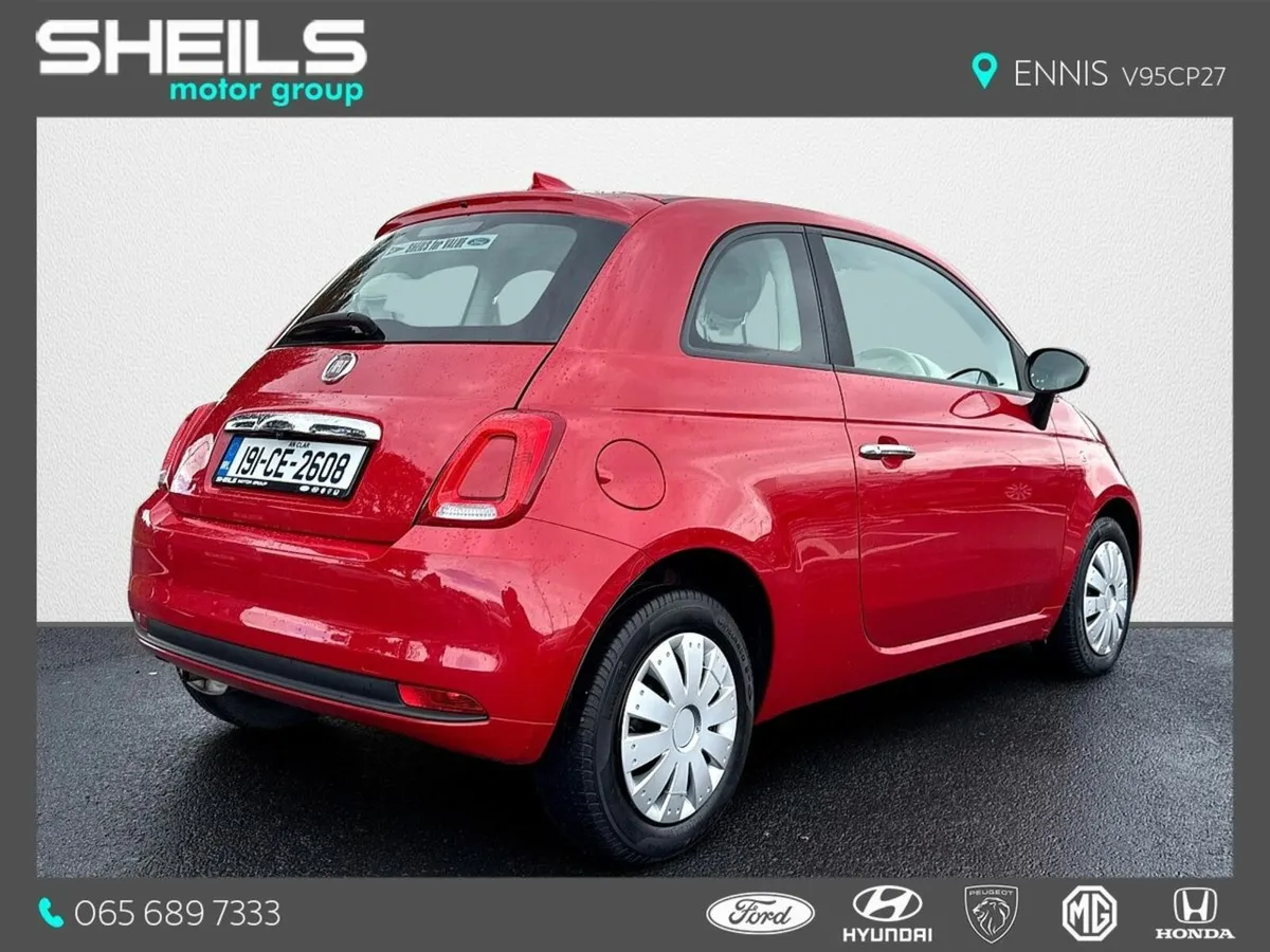 Fiat 500 Automatic 1.2 Petrol Lounge - Image 2