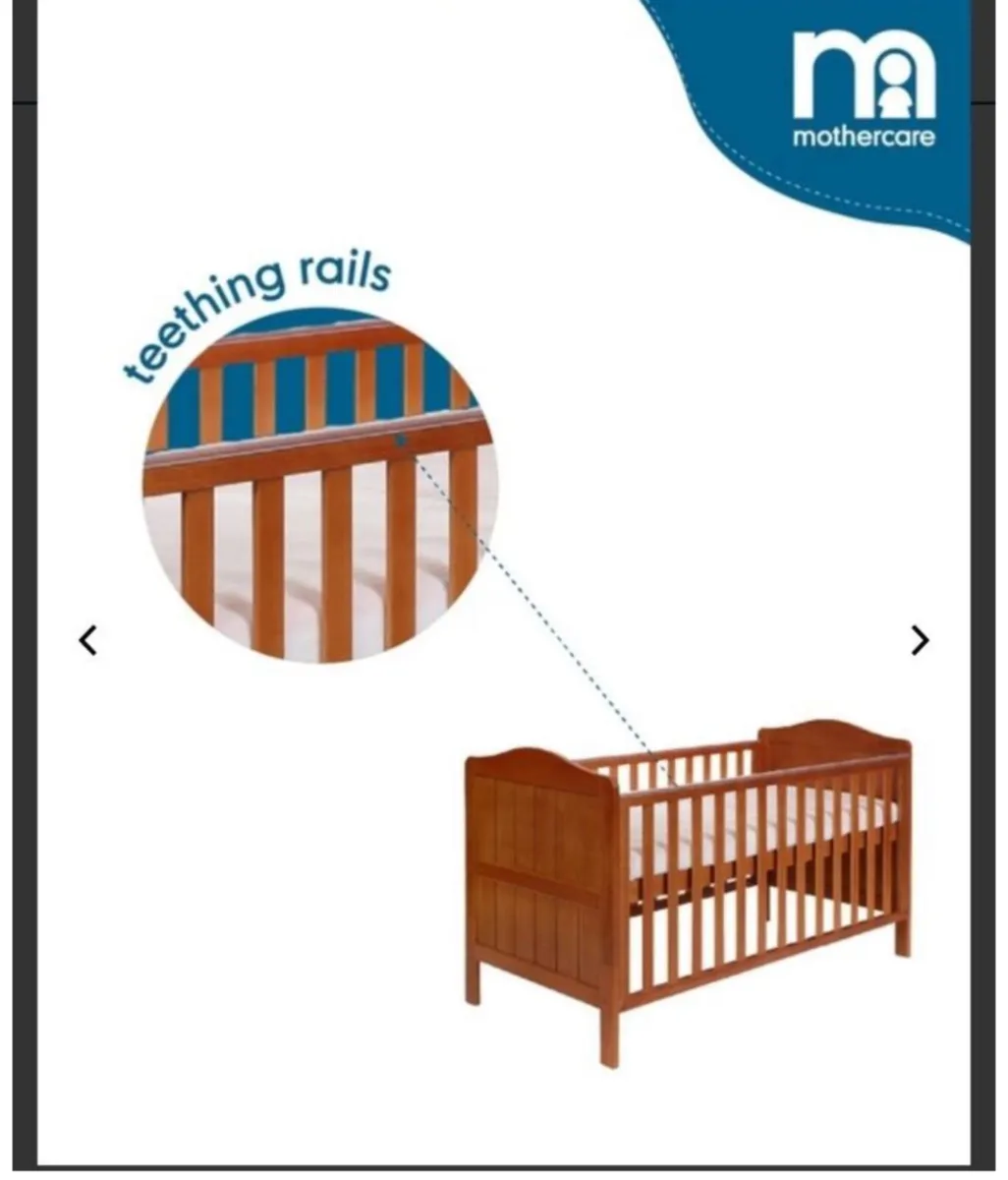 Mothercare Darlington Wooden Cot/Toddler Bed - Image 2
