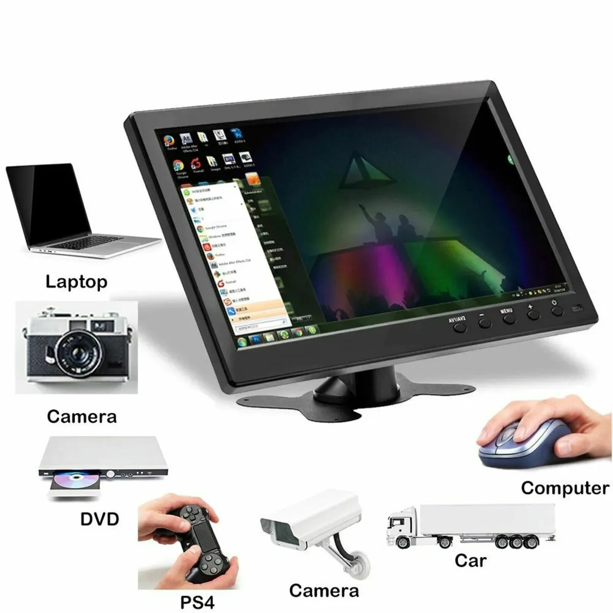 10 inch monitor for PC, laptop, CCTV, Raspberry PI - Image 4