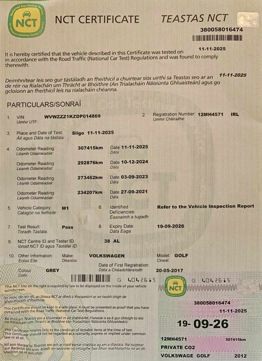 Volkswagen Golf 1.6 tdi NEW NCT - Image 2