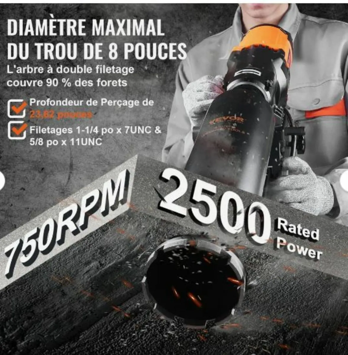 Wet&Dry Diamond Core Drill Machine - Image 4