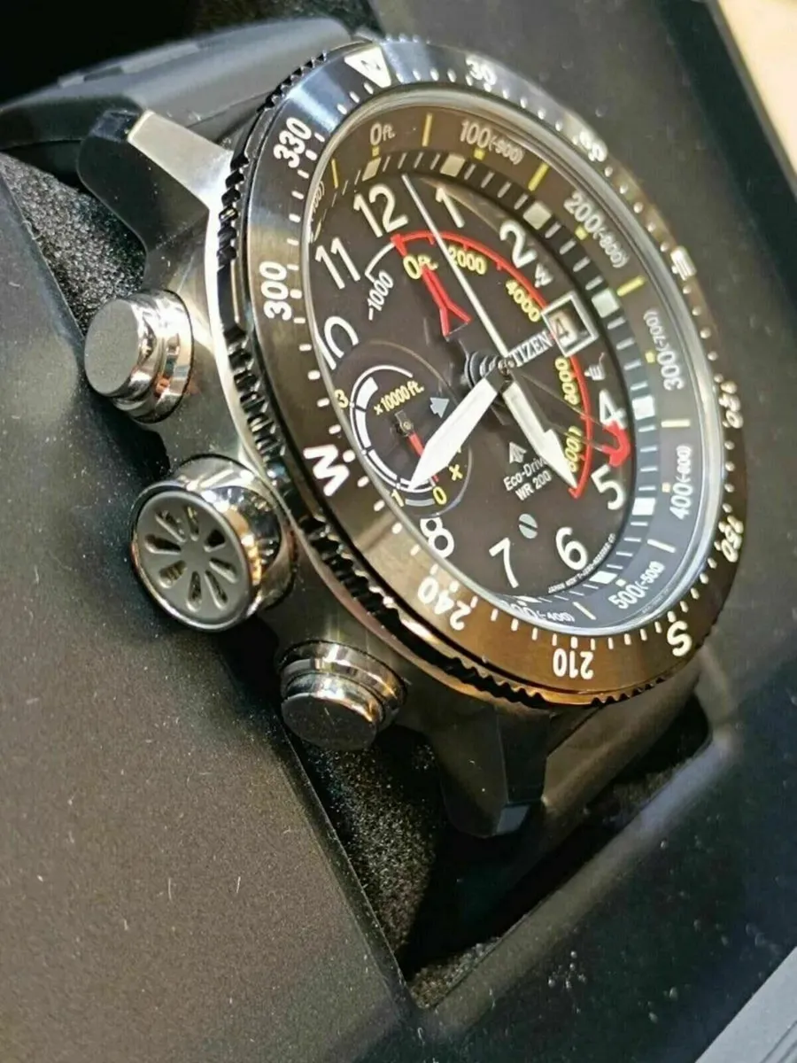 Citizen Eco-Drive Altimeter Watch with Box - Image 3