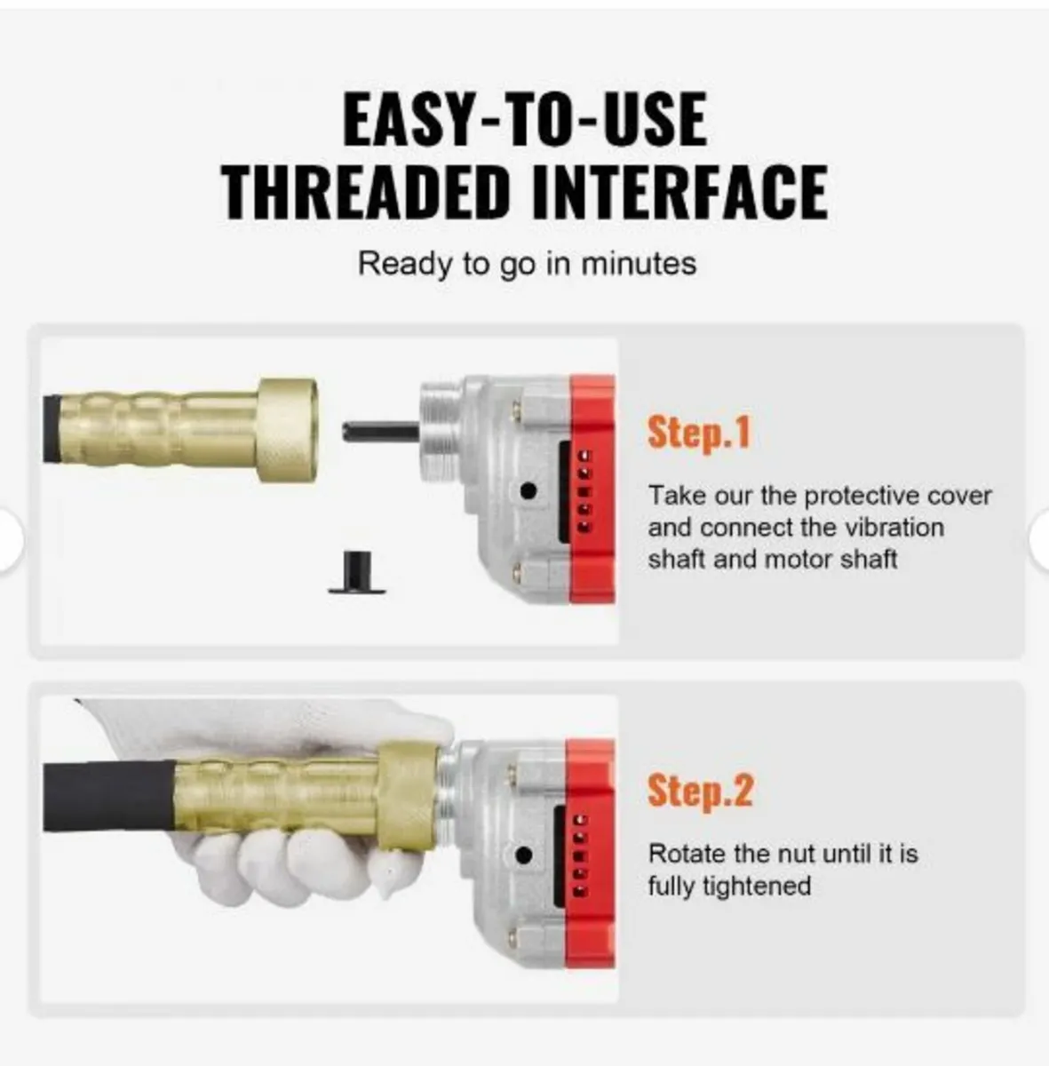 Handheld Concrete Vibrator, 960W Electric - Image 4