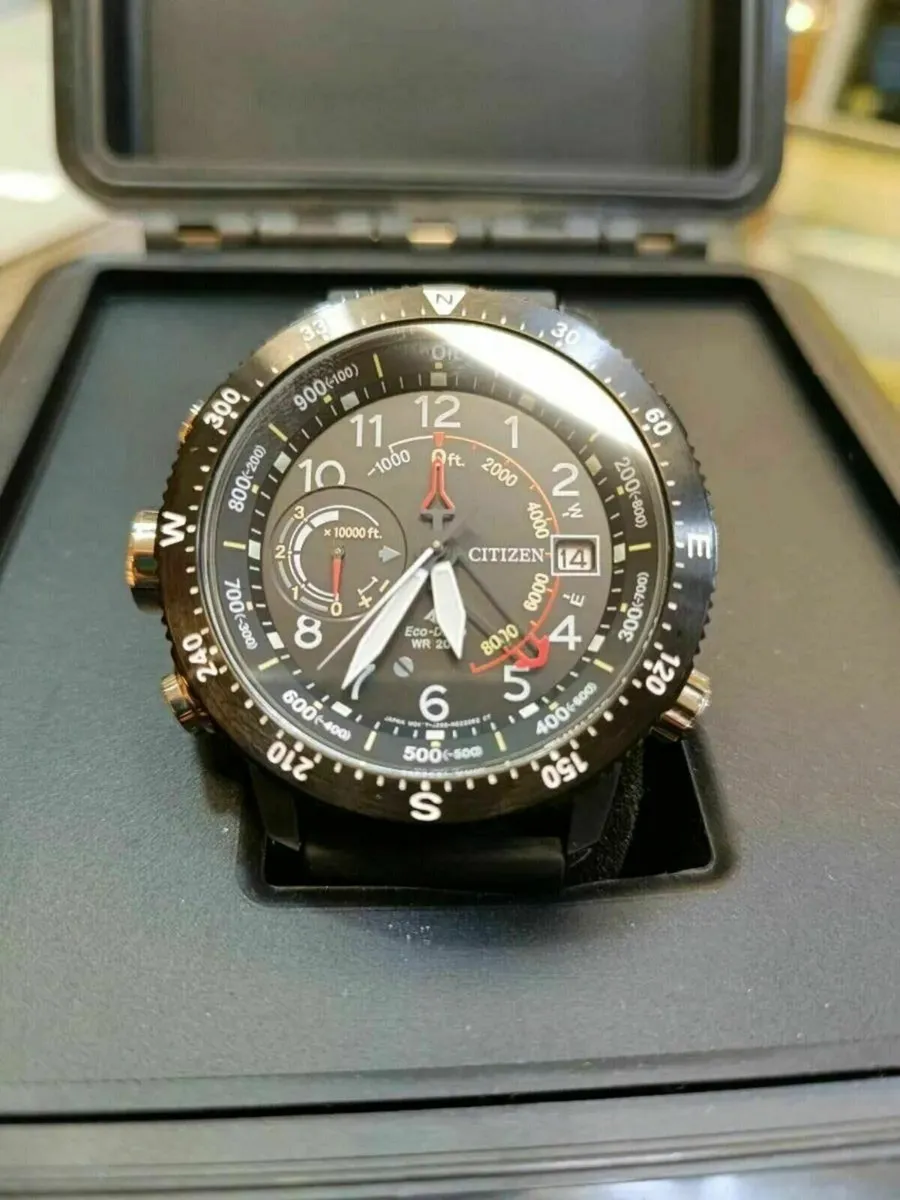 Citizen Eco-Drive Altimeter Watch with Box - Image 1