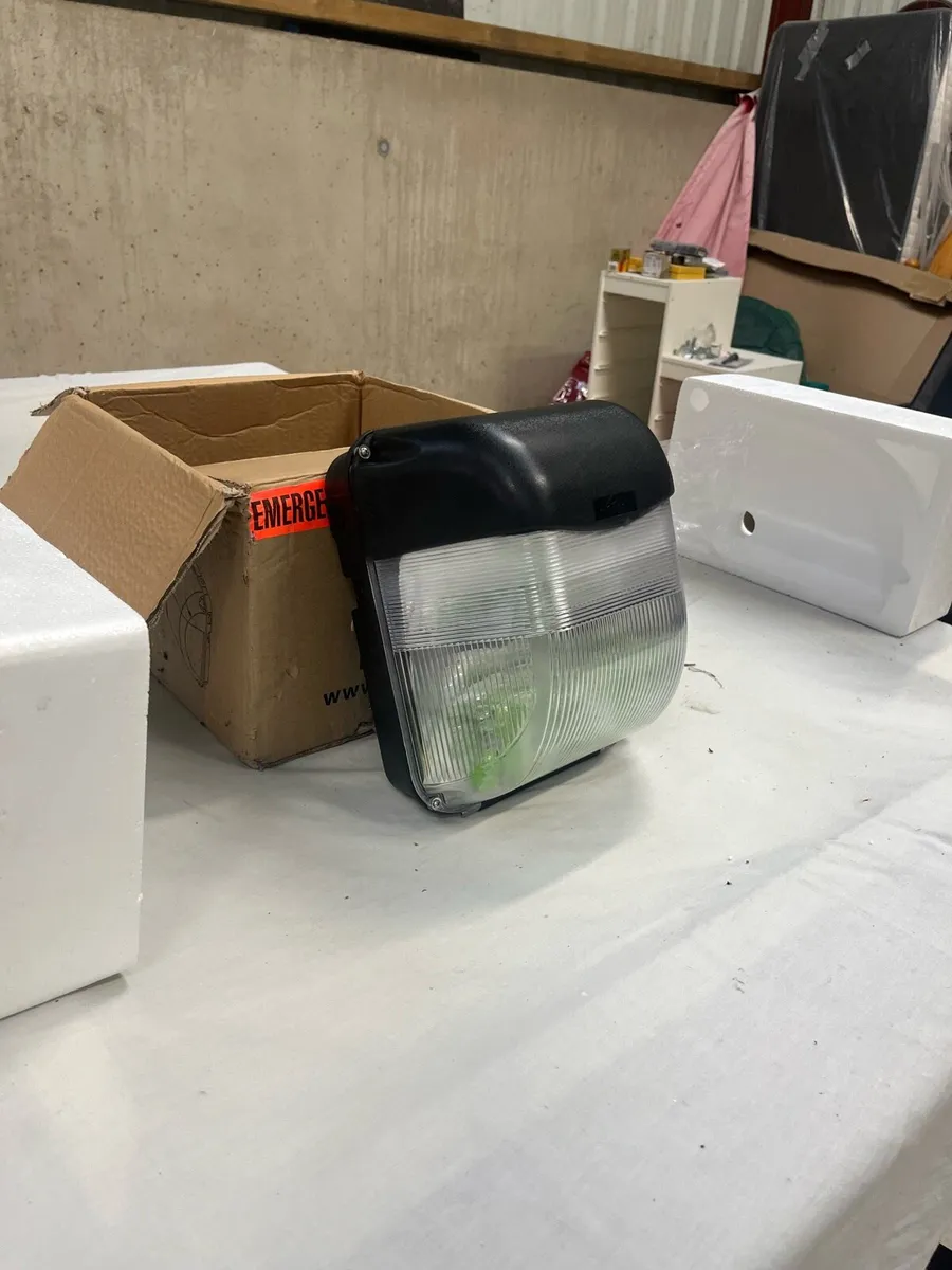 Outdoor bulkhead light with emergency bulb - Image 1