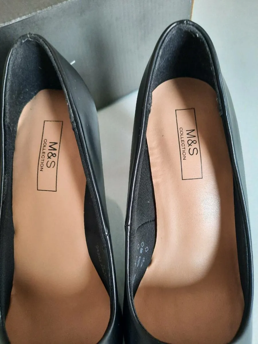 M&S Stilletto Black Shoes - Image 2