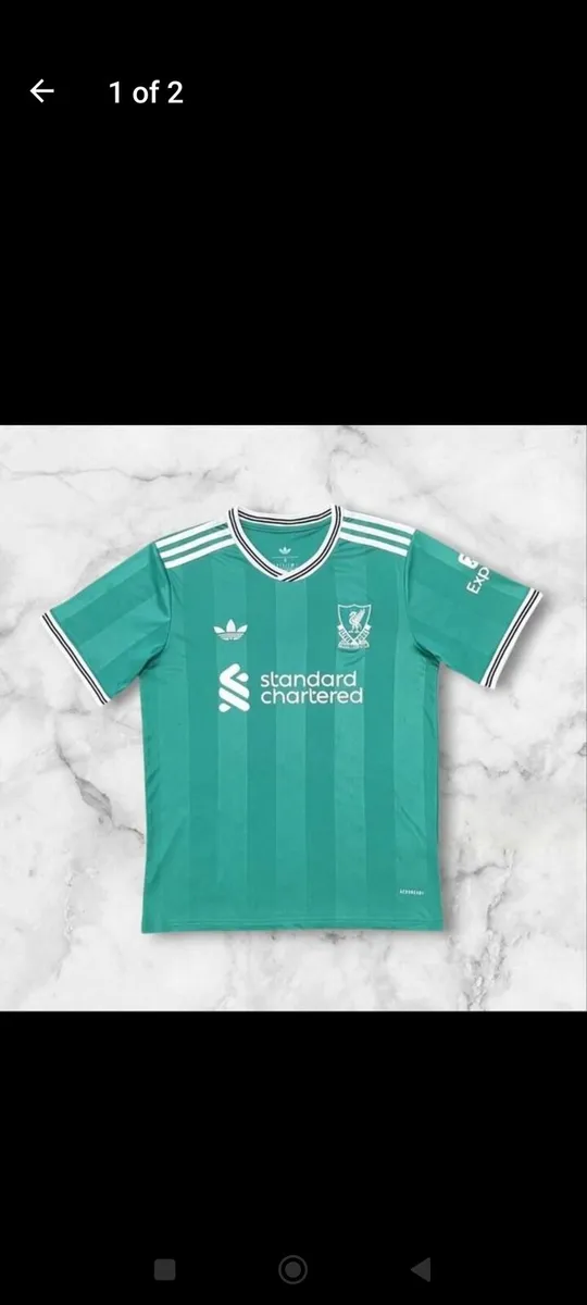 LIVERPOOL (3RD) JERSEY , SIZE: S , M . - Image 1