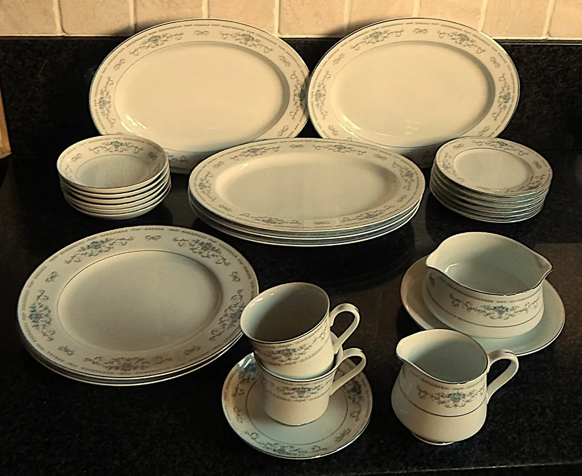 24 Pieces of Diane Japanese Fine Porcelain China - Image 1